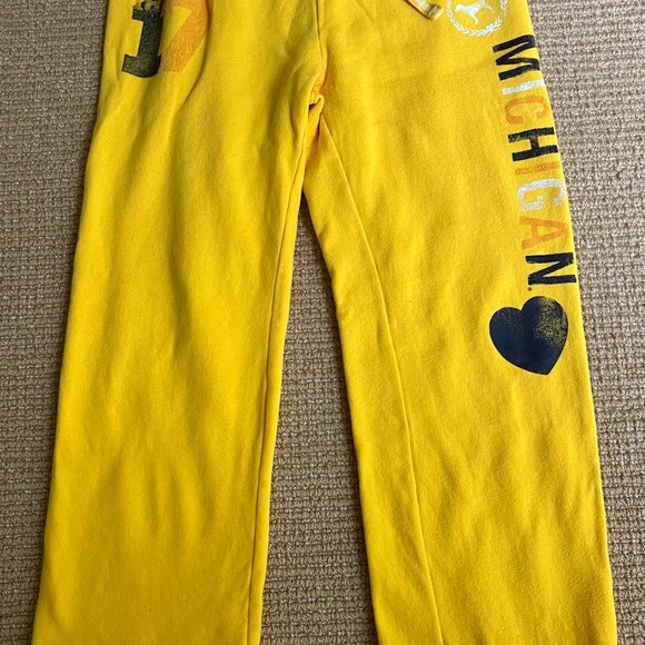 Pink Collegiete Collection University of Michigan Sweat Pants - size Small - Picture 3 of 5
